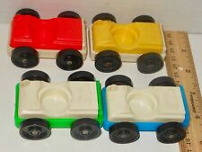 $ 5 Off ~ Vintage Fisher Price LP Garage Car Lot Set Red Yellow Green Blue #930 picture