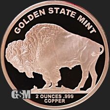 2 oz Buffalo Round .999 Pure Fine Copper BU - IN STOCK picture