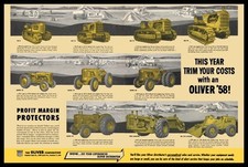 1958 Oliver Industrial Tractors OC-4 to OC-18 ++ NEW Sign: 24 x 36