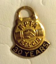 N.P.T.A. Lock A.F.L-C.I.O 30 Year 10k Member Trade Union of America Pin picture