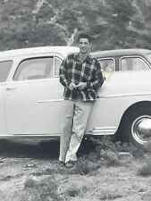 K9 Photograph 1949 Desoto Old Car Automobile Handsome Man   picture