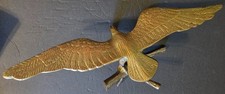 VINTAGE Solid Brass Eagle on Branch Statue Figurine 17.5