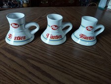 Vintage Post Toasties Ceramic Coffee Mug Non-Slip Set Of 3 picture