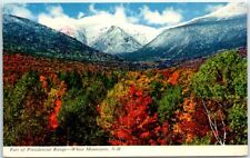 Postcard - Part of Presidential Range - White Mountains, New Hampshire picture