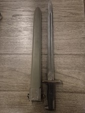 US  WWll AFH 1942M 1905/1942 16in Bayonet  USN MK1 Scabbard picture