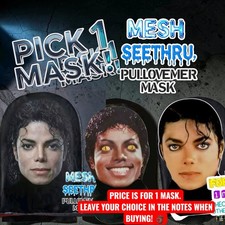 Pick-1x Mask Michael Jackson Celebrity Thriller Pullover Halloween Party Costume picture