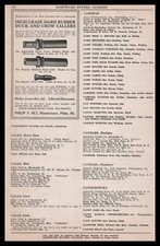 1928 Philip S. Olt Pekin Illinois Hard Rubber Duck Crow Callers Vintage Print Ad picture