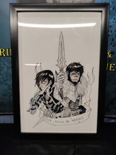 Rare Dragon Age 2 Original Framed Artwork By Cara McGee We Could Be Heroes picture