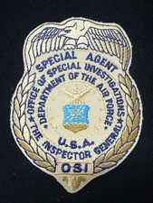 Vtg Obsolete 80’s Air Force Special Agent Patch Inspector General Investigations picture