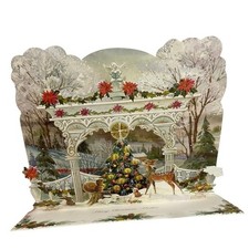 1960’s Bx/6 3D pop up American Greetings Christmas Card, Merry Christmas Mother picture