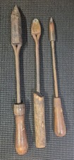 Antique Lot Of Solid Copper Tipped Soldering Irons Includes P.S.&W. Co. #3 picture