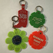 Las Vegas Vintage Keyring Lot Union Plaza Silver City Barbary Royal Inn Casinos picture