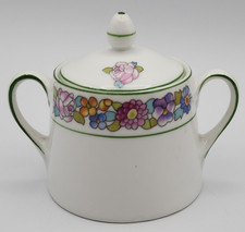 Z S & CR Bavaria Sugar Bowl White with Floral Band Small 4 oz Individual? picture