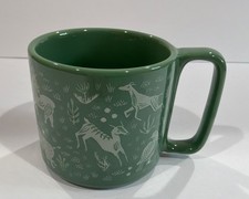Danica Studio Boundless Mug Green with Wildlife Animals NEW picture