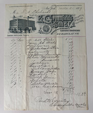 Vtg 1889 Billhead New York E Greenfield's Son & Co Confectionery 44 Barclay St picture