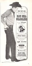 Jim Shoulders Endorsed Blue Bell Wranglers Cowboy Jeans 1959 Vtg Mag Print Ad picture