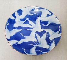 Fukagawa Seiji Tsuru Tsuru no Mai Serving Plate Large 28cm Used picture