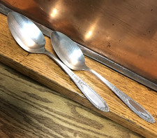 National Silverplate EPNS Flatware Individual Serving Spoons 2 TWENTY picture