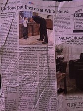 President Obama vintage newspaper articles picture