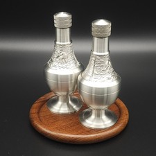 Oriental Pewter Thailand Co. Ltd. Salt & Pepper Shaker Set Elephants picture