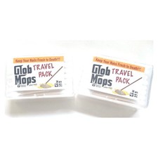 Glob Mops Travel Pack Cotton Swabs 2 Packs Extra Absorbent Bamboo Pocket Size US picture