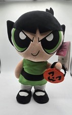 Power Puff Girl Buttercup With Pumpkin Animated Side Stepper Plush With Tag picture