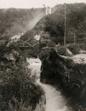 Bridge over the Nera river, Marmore's falls, Terni, Umbria, Italy,- Old Photo picture