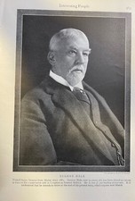 1910 Vintage Magazine Illustration Eugene Hale Maine Senator picture