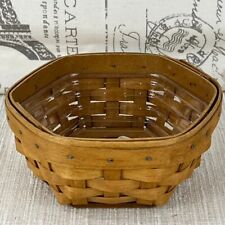 Longaberger 2003 Sage Booking Basket with Plastic Protector 5.75 x 5.5 x 2.5 picture