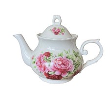 Vintage Beautiful formalities style Floral Rose Scene Tea Pot, 8” X 6” 4 cups picture