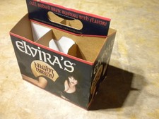 Vintage 1996 Elviras Night Brew EMPTY 6 Pack Bottle Carrier - Zumbiel Cincinnati picture