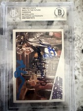 1985 Kellogg’s Back To The Future Card Signed Michael J. Fox Christopher Lloyd picture