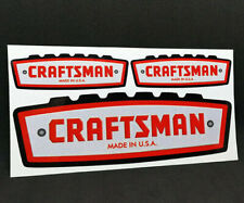 1960's CRAFTSMAN TOOLS x 3 Vintage Style DECAL, 6