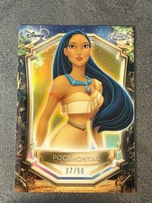 Pocahontas 2025 Topps Disney Enchantments Gold Refractor /50 #E-5 picture