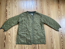 Genuine vintage US Army quilted liner for M65 field jacket lining medium picture