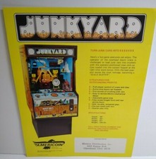 Americoin Junkyard Arcade FLYER Original Vintage Game Vintage Retro Art 1977 picture
