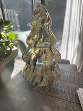 ZORZA Poland Blown Art Glass Christmas Tree 14