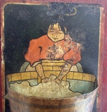 Antique Adv Tin Match Holder 