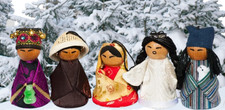 Handcrafted Eastern Cultural Holiday Ornaments | New | Set of 5 picture