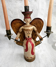 Vintage Erzgebirge Lichterengel German Light Angel Christmas Folk Art 13
