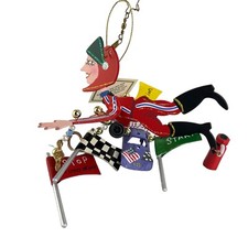 Vintage SILVESTRI by Karen Rossi Fanciful Flights Ornament - Race Car Driver picture