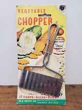 Vintage Vegetable Chopper Original Display Card M. E. Heuck Co. Cincinnati OH  picture