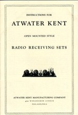 Instructions for Atwater Kent Open Mounted Sets (Breadboards) picture