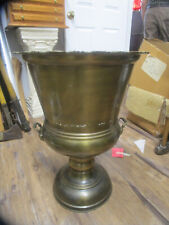 Vintage Large Decorative Brass Pot/Planter w/Handles 24