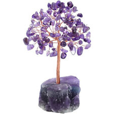Natural Amethyst Crystal Gemstone Money Tree Good Luck Prosperity  Reiki Decor picture