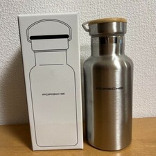 PORSCHE Novelty Stainless Silver Metal Handle Thermo Bottle Tumbler(350ml) w/Box picture