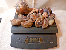 18 Pc. Africa Botswana Agate Nodule Rough - 2 lbs. picture