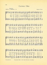 OHIO STATE UNIVERSITY Vintage Song Sheet c1941