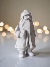 Low Poly Santa Claus Figurine, Minimalist Santa Statue picture