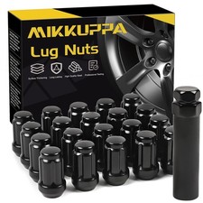 MIKKUPPA M12x1.25 Lug Nuts 20 PCS Black picture
